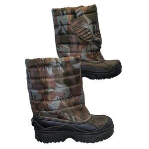 Sintetico Big Kids Camouflage Cold Weather Boots NWOT